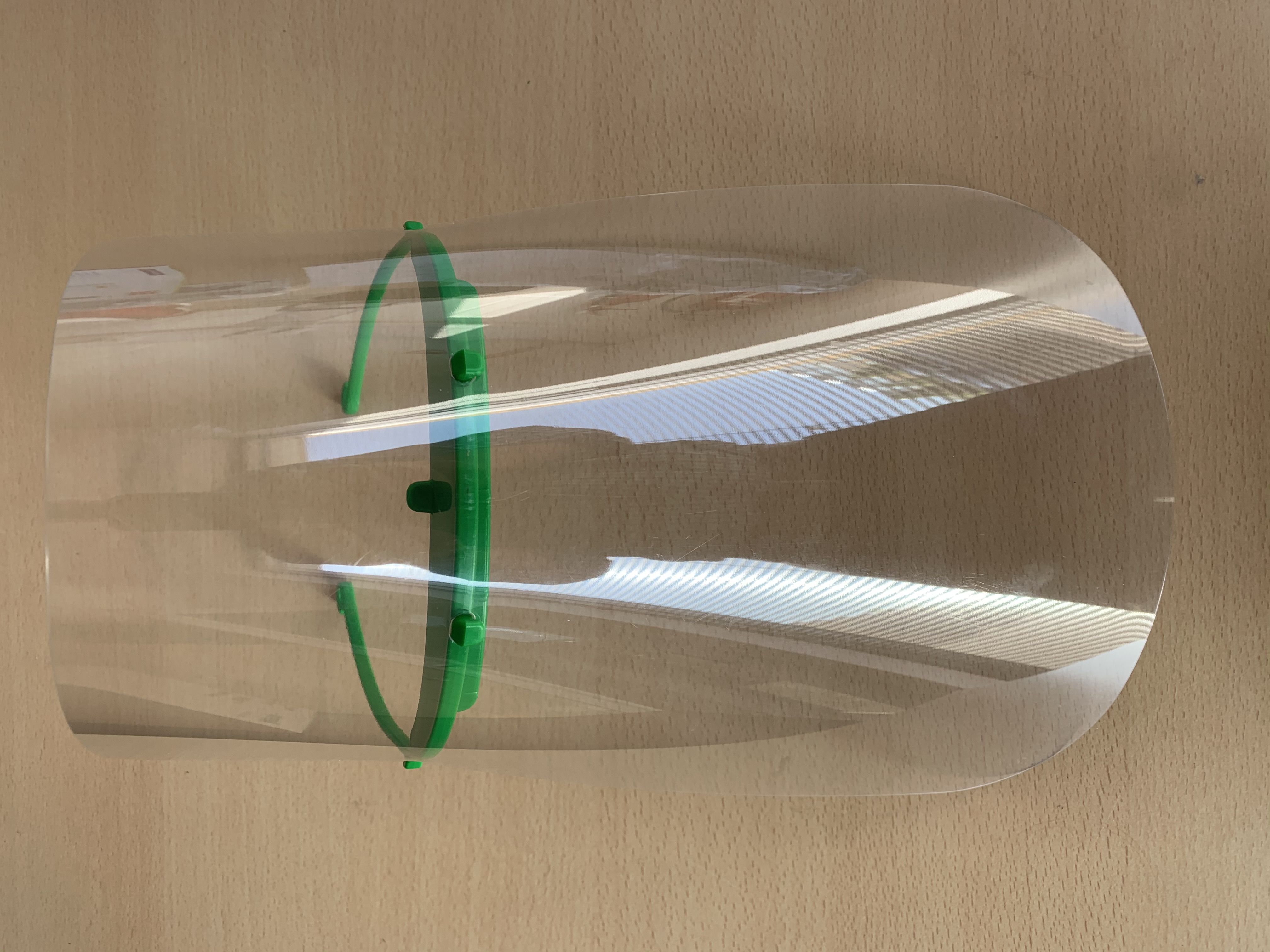 Injection moulded PPE visors Injection moulded visors